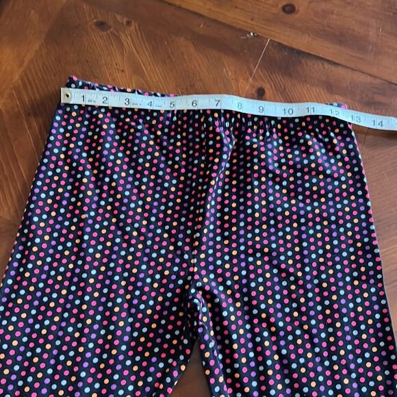Target Girls L(10/12) Colorful Polka Dot Knit Leggings Ankle Comfort - Picture 4 of 6